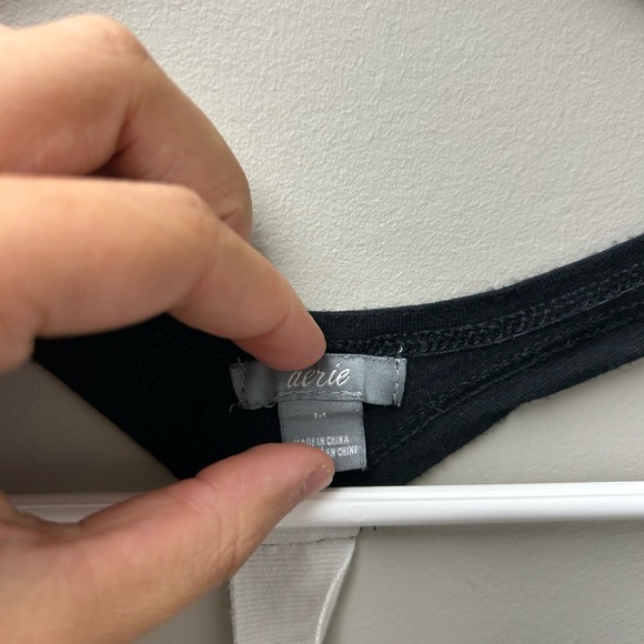 Aerie Black Racerback Tank Top - Picture 4 of 4
